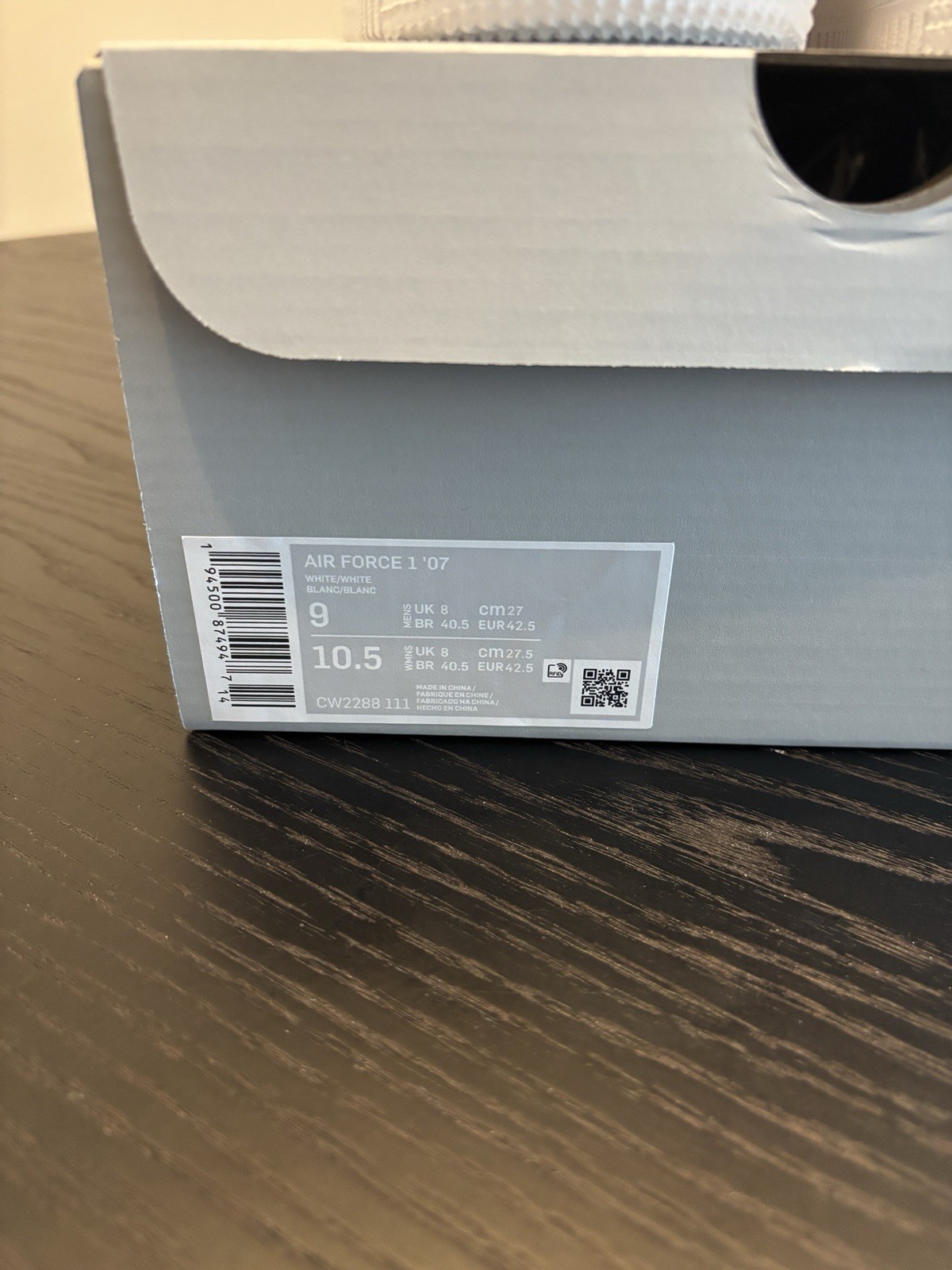Size 9 – Nike Air Force 1 White