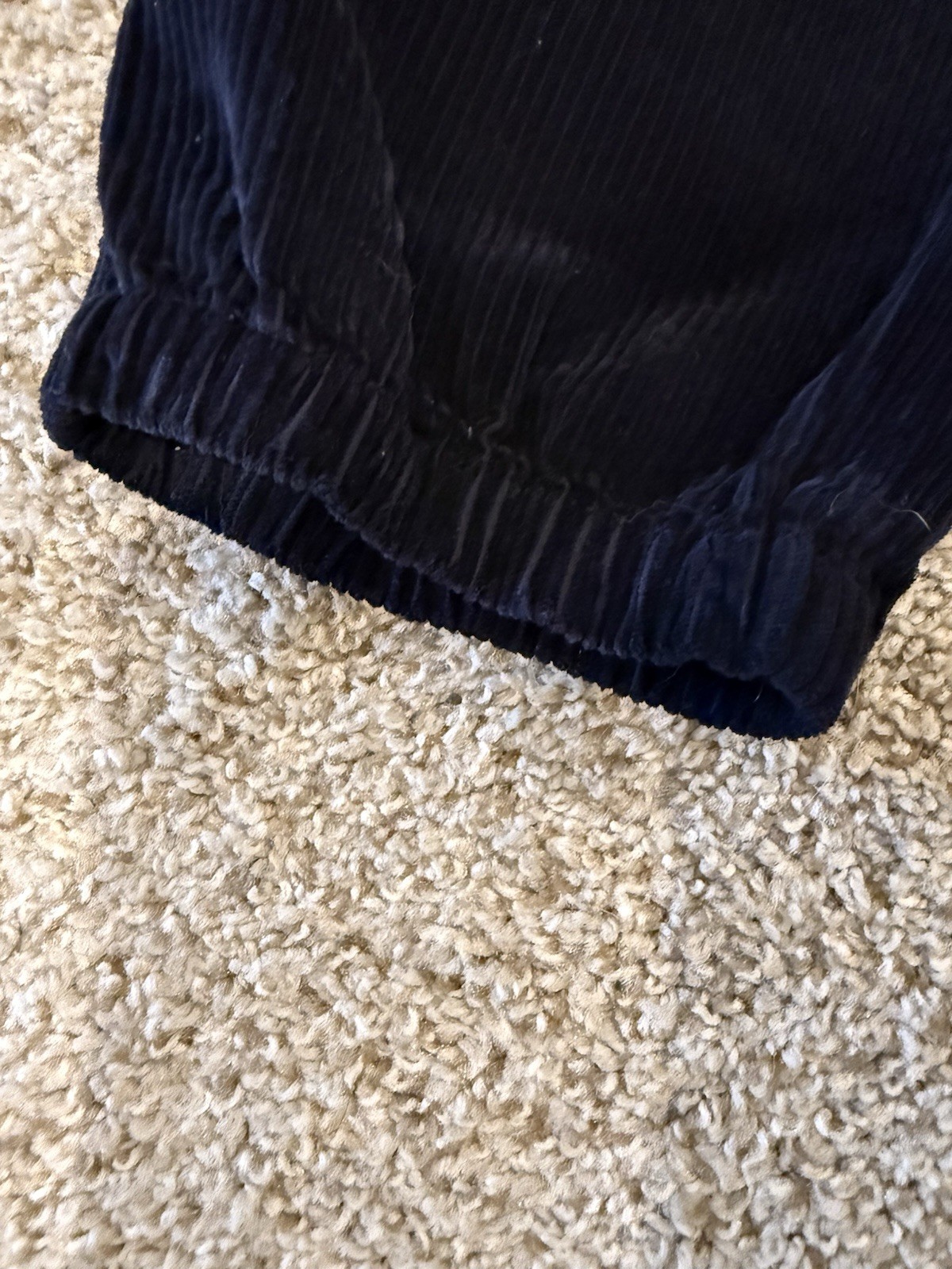 Z Zegna Navy Corduroy Drawstring Pants Size 36/52
