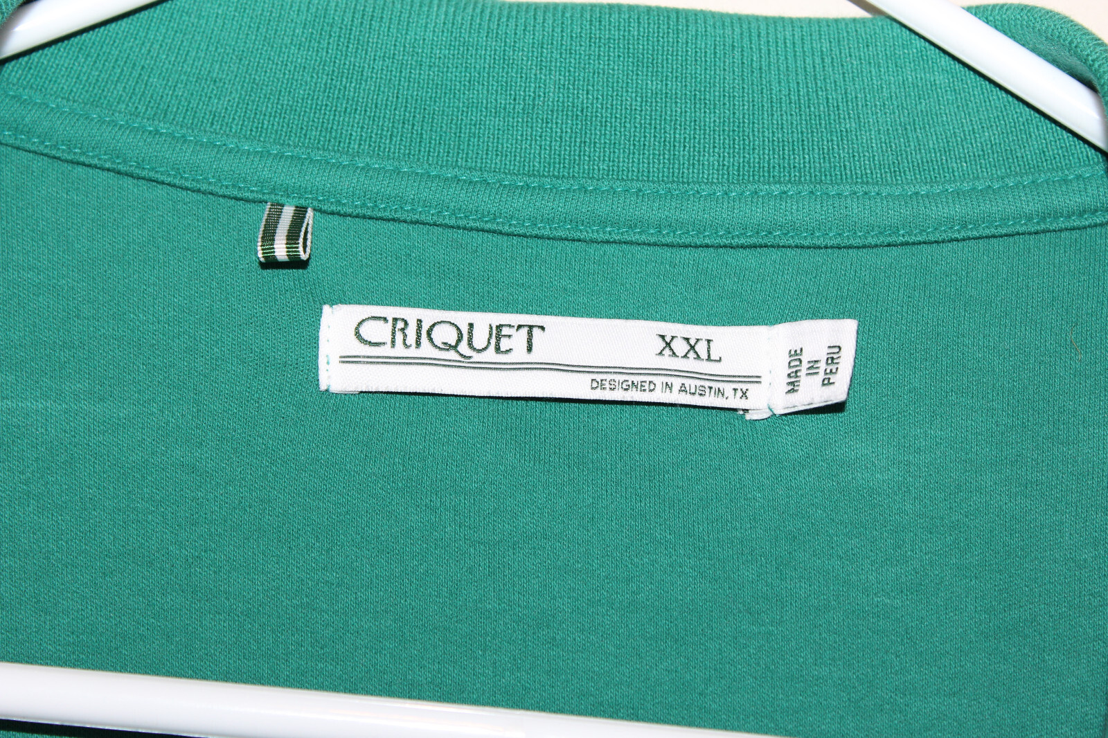 Criquet Golf Player’s Polo Long Sleeve Pullover Green Men’s XXL