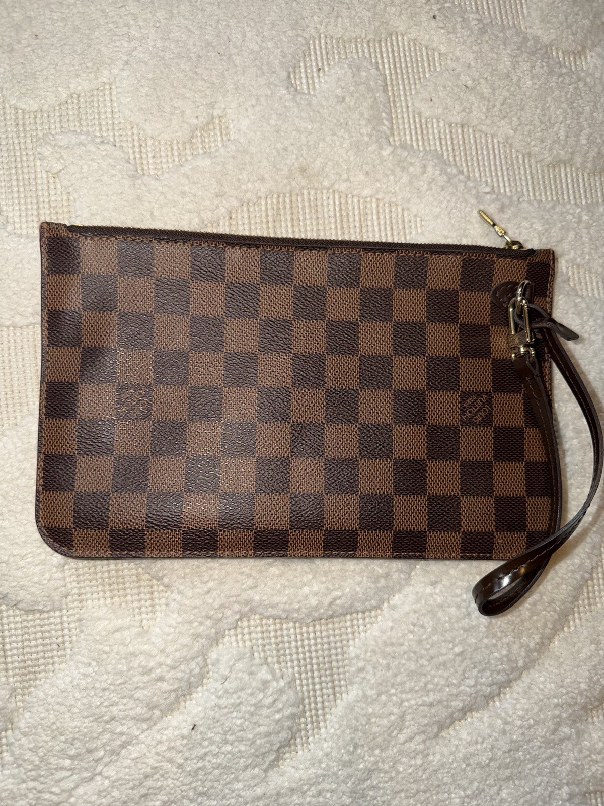 Louis Vuitton Neverfull Open/No Closure Tote MM Brown Canvas/Leather