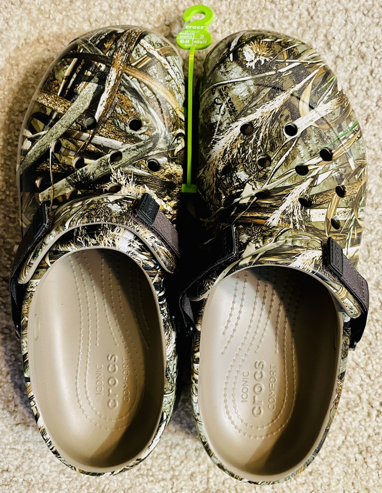 Crocs Mens Offroad Sport Realtree Max-5 Clog Size 10 NEW