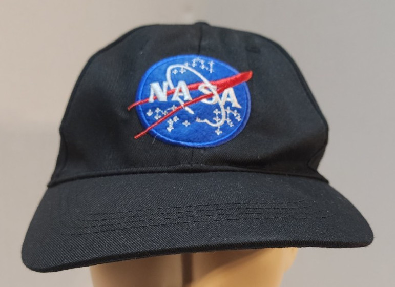 NASA N A S A Logo Adjustable Black Hat Baseball Cap Outer Space Astronaut New