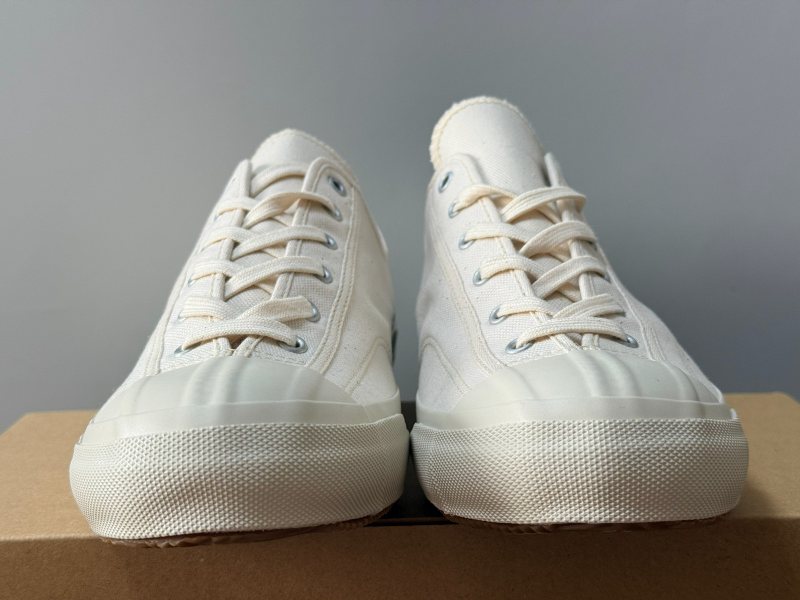 MOONSTAR FINE VULCANIZED GYM CLASSIC WHITE Canvas Shoes Made in Japan