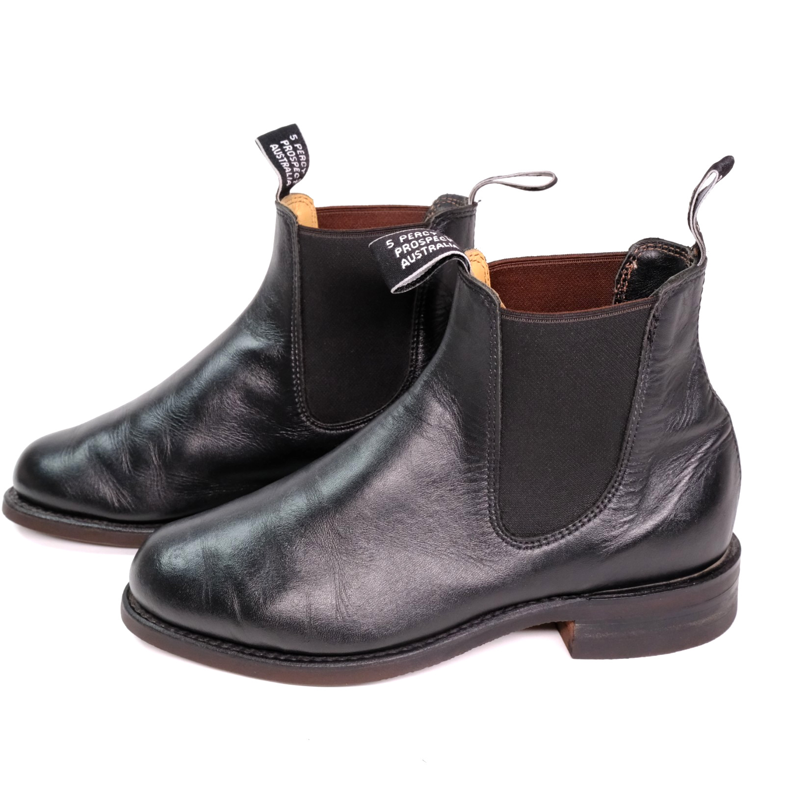 R.M. Williams Comfort Craftsman Black Leather Boots Women’s AU 5 G US 7.5 EU 38