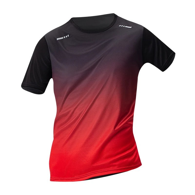 Men’s Quick Dry Sports T-Shirt Gym Running Fitness Tee Gradient Short Sleeve Bre