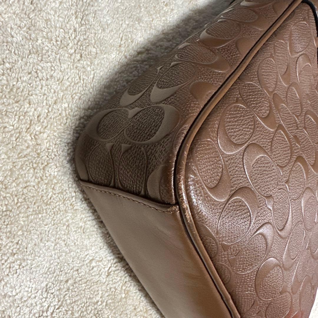 Excellent condition Coach shoulder bag F24868 leather brown 27a