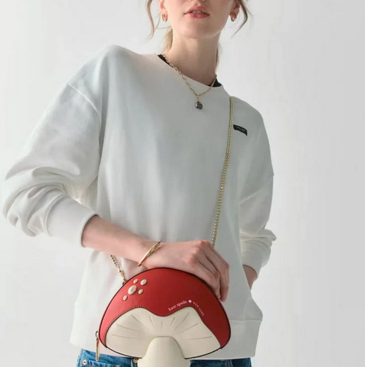 Kate Spade Take a Hike 3D Mushroom Crossbody Purse Chip N Dale – Limited Edition