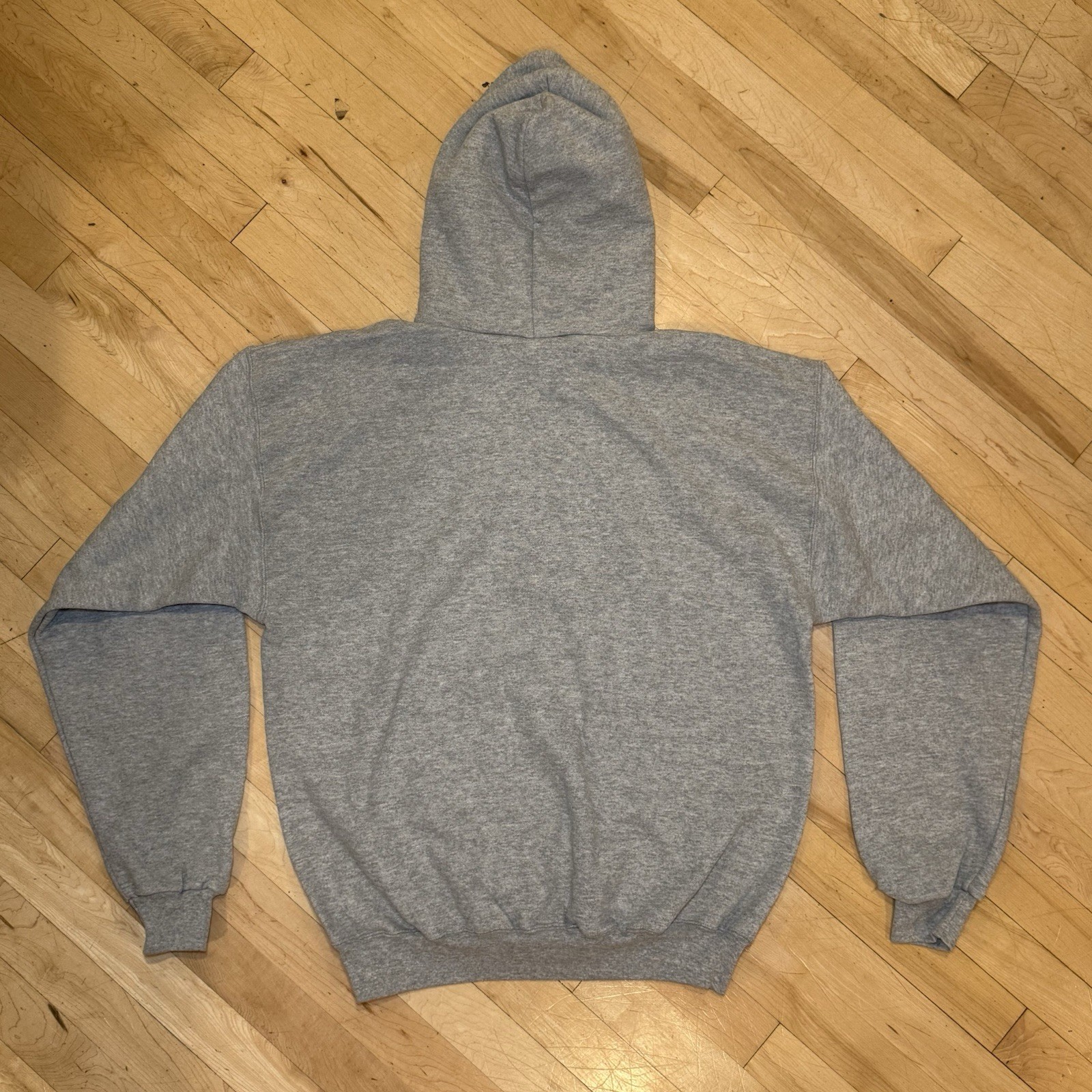 Vintage Champion Gray Reverse Weave Classic Blank Warmup Hoodie Mens Large