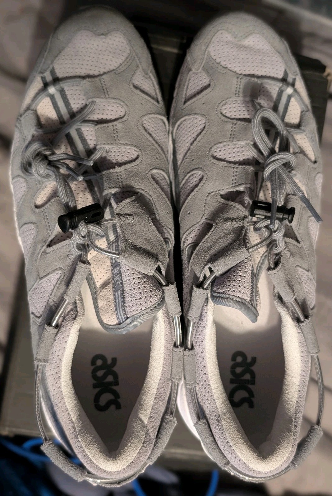 🔥BRAND💯NEW ASICS TIGER GEL-MAI STONE GRY SIDE-DRAWSTRINGS SZ 12 OG BOX✔💎RARE✨