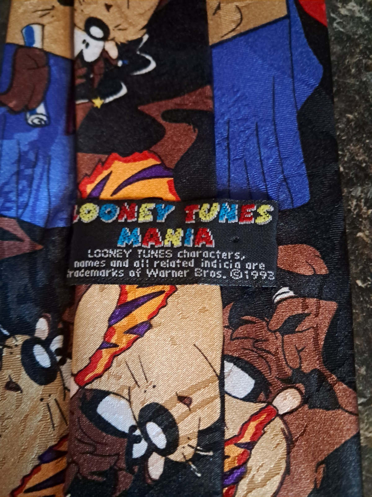 Vntg 1990s Looney Tunes Ties Lot Of 3- 2 Christmas Silk & 1 Any Season Polyester