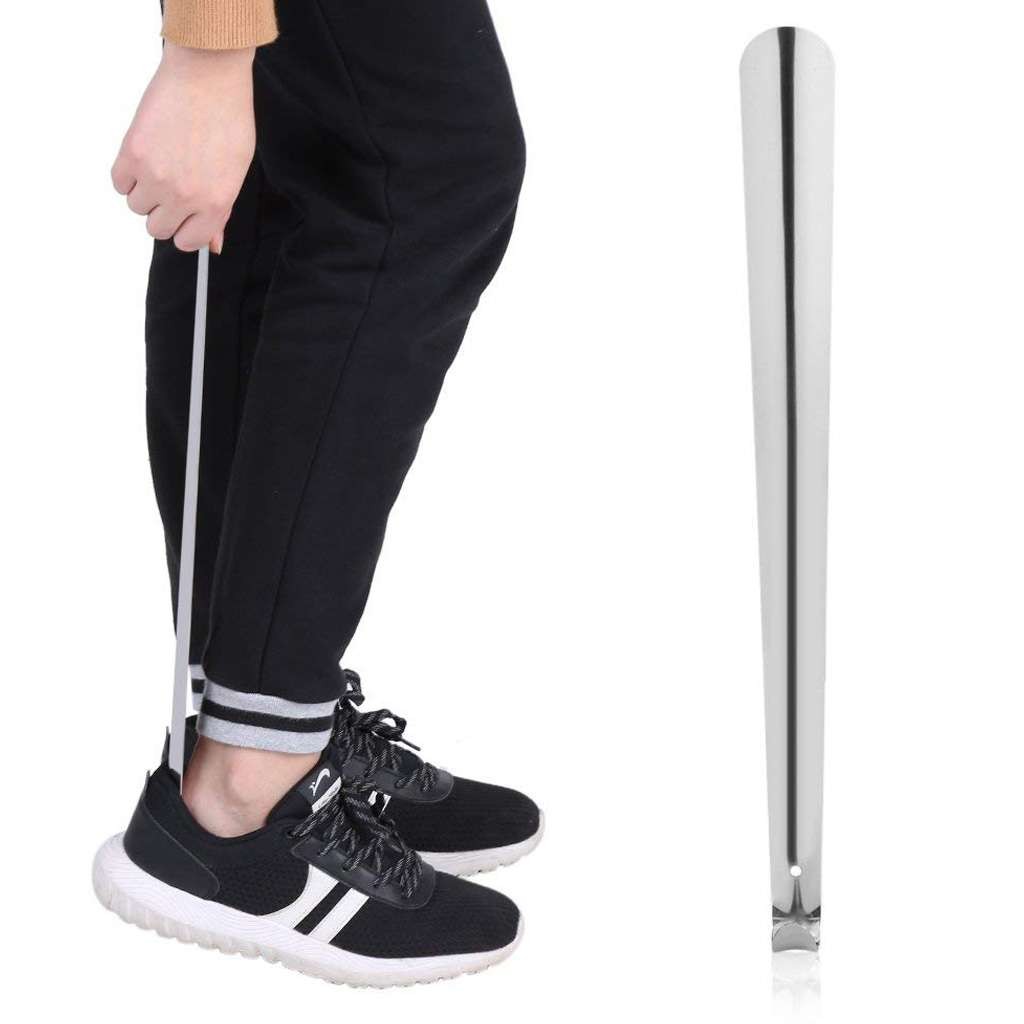 11.8″ Long Metal Handle Shoe Horn Stainless Steel Handled Shoehorn Horns