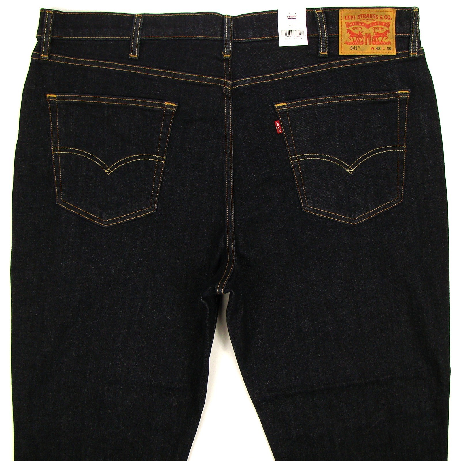 New Levis 541 Men’s Jeans Athletic Taper 42X30 DARK BLUE Stretch FREE SHIPPING