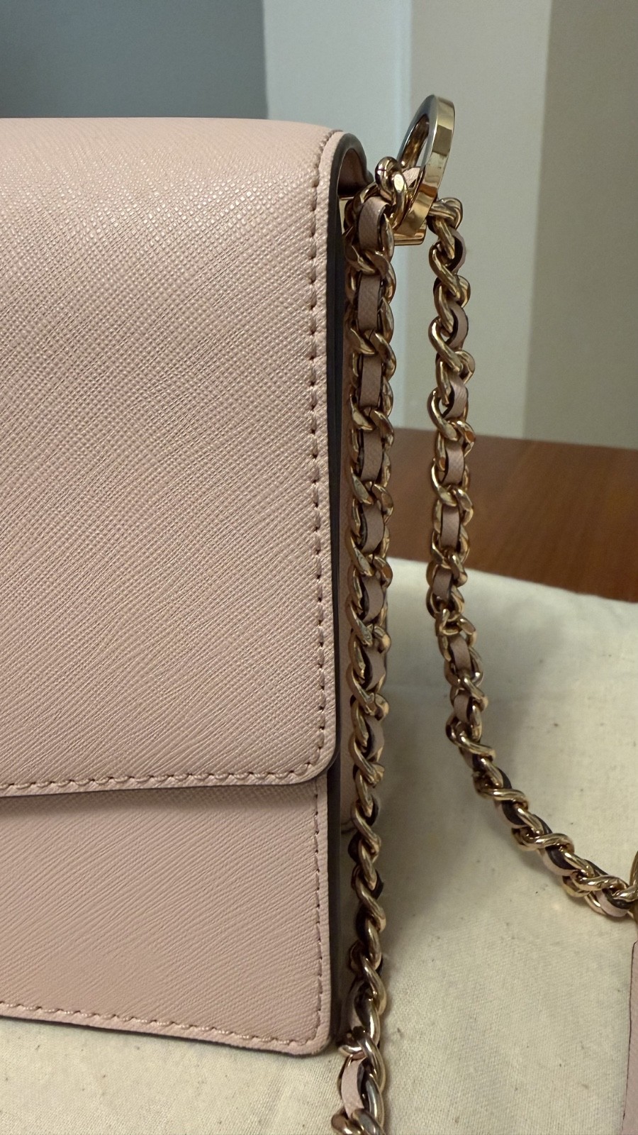 Tory Burch Robinson Convertible Shoulder Bag – Crossbody – Shell Pink