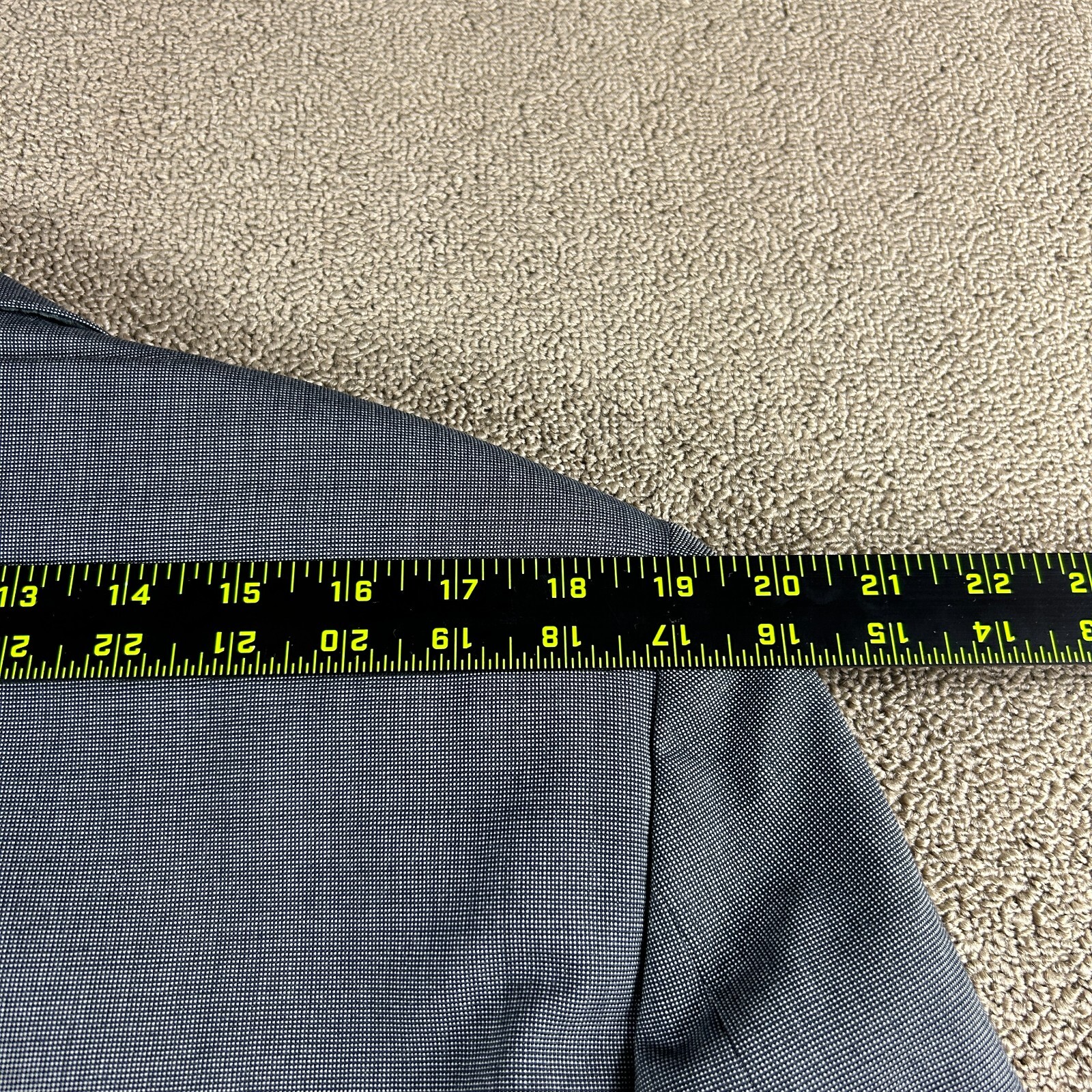 Paul Stuart Men’s Hacking Jacket Sport Coat Blazer Gray Nailhead Size 41R *Read*