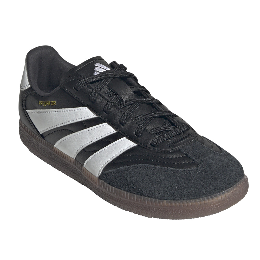 adidas Predator Freestyle Indoor Soccer Youth Boys Black Sneakers Athletic Shoes