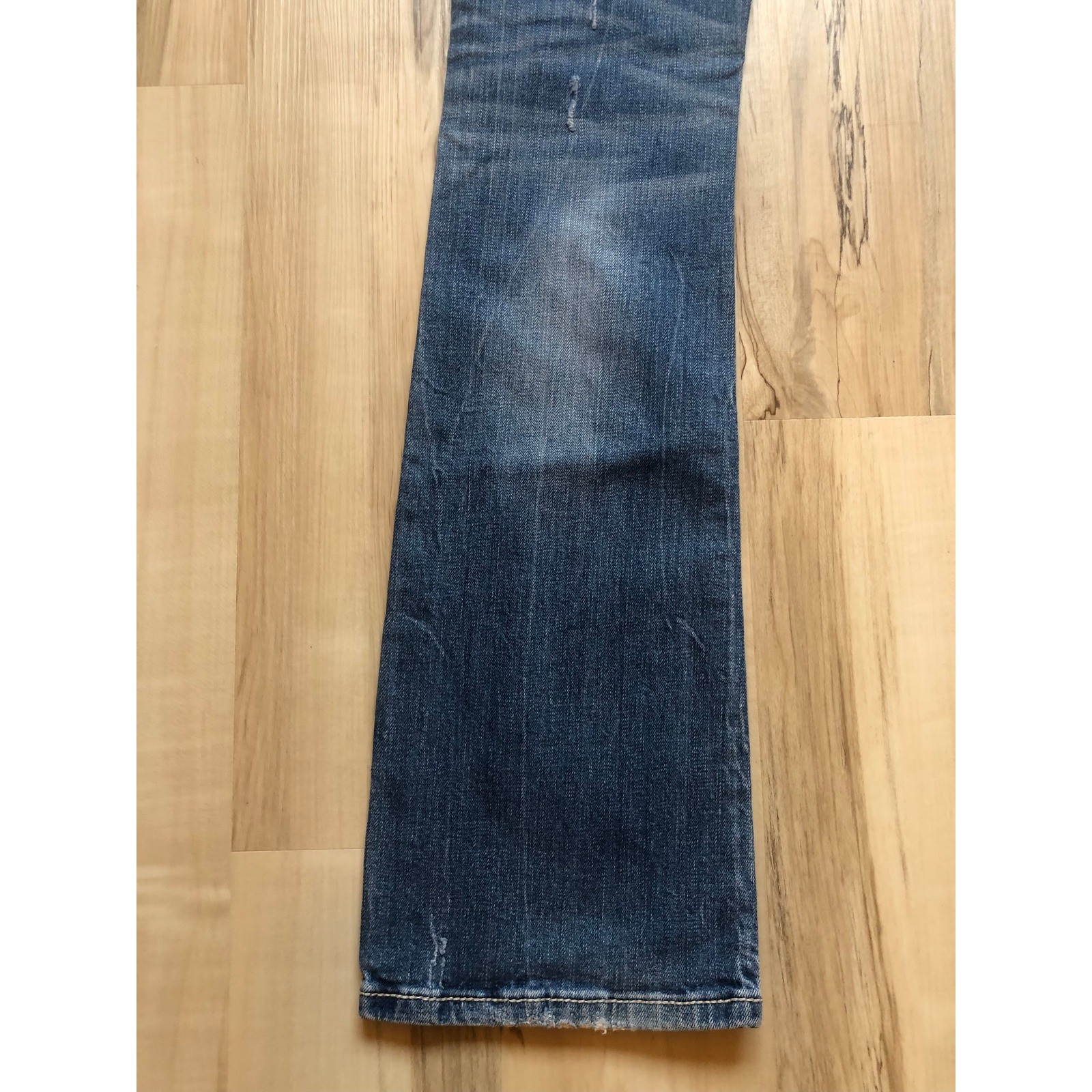 Miss Me JP5415B Bootcut Jeans Medium Wash Butterfly Embellished Flap Pocket 28