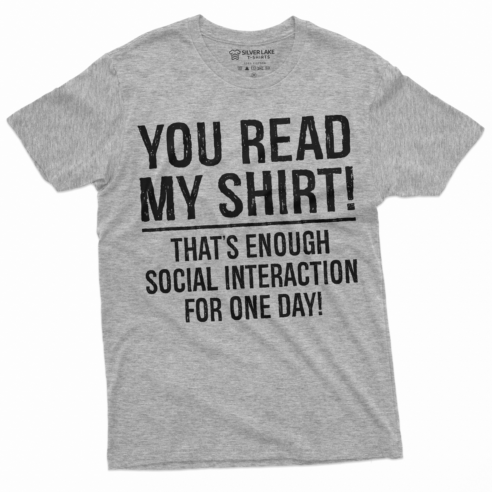 Social interaction Funny Saying shirt Humorous tee introvert anti social Tee