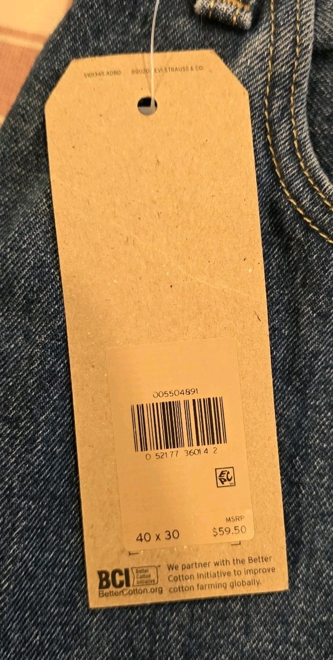 Levi’s 500 Series 550 Relaxed Fit Tapered Blue Denim Jeans Big & Tall NWT
