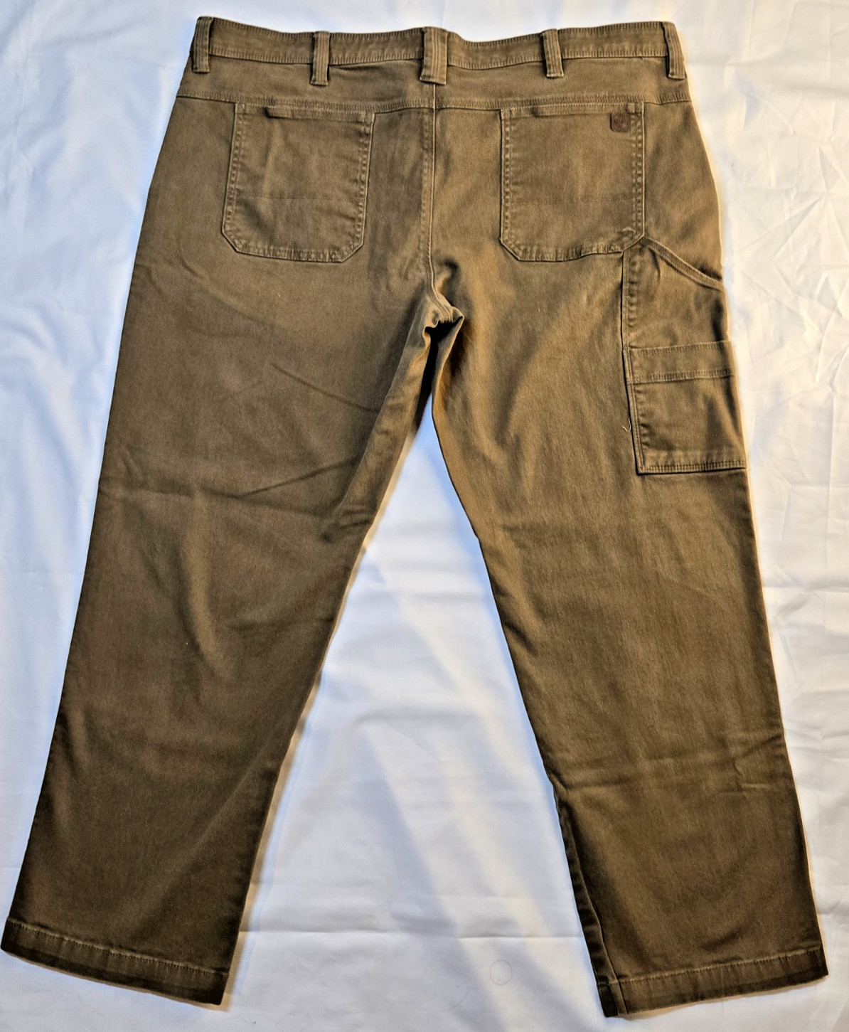 Weatherproof Vintage Mens Carpenter Pants 40×30 Cedar Brown Stretch Workwear Uti