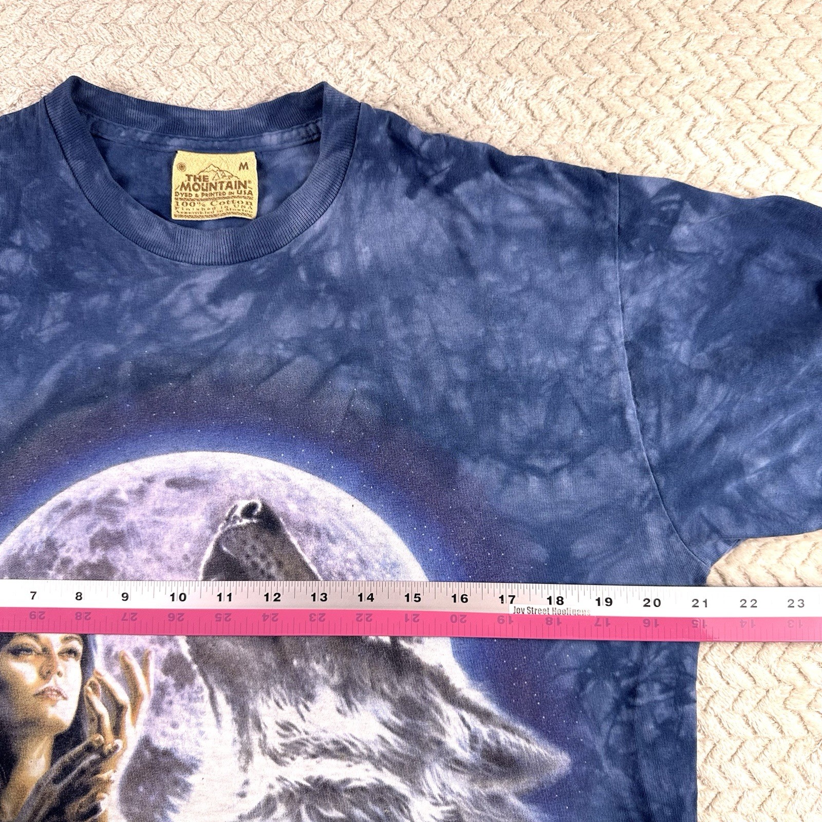 Vintage 90’s Tie Dyed The Mountain Wolf Spirit Native Size Medium