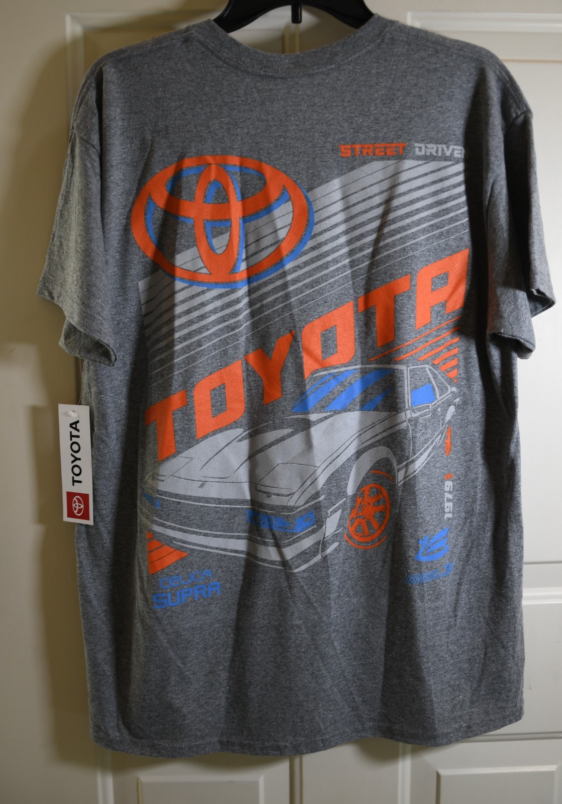 NWT Toyota Celica Supra Men’s Size Large Heather Gray Graphic T-shirt