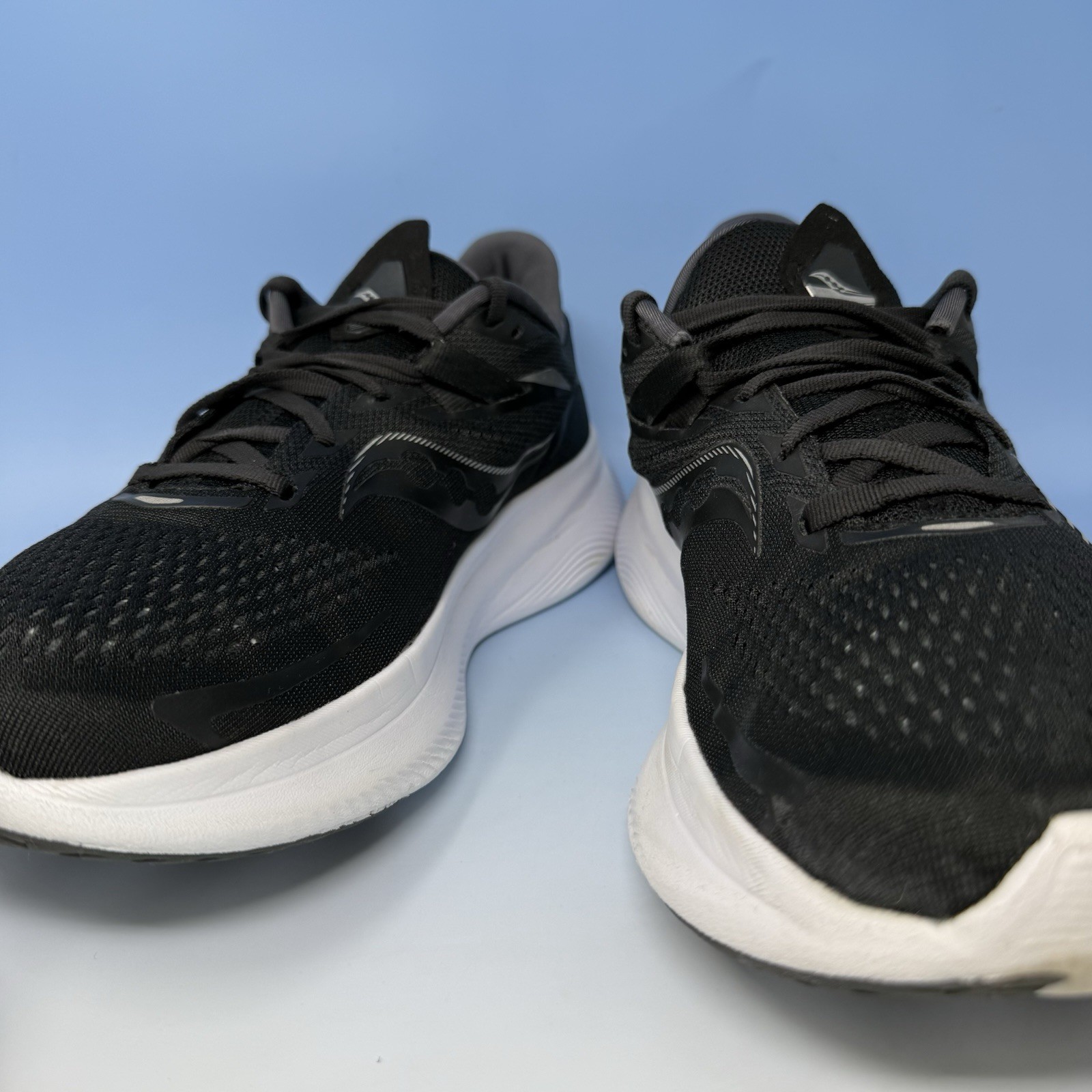 Saucony Ride 15 Men’s Sz 10.5 M Running Sneakers Shoes Black Trainers