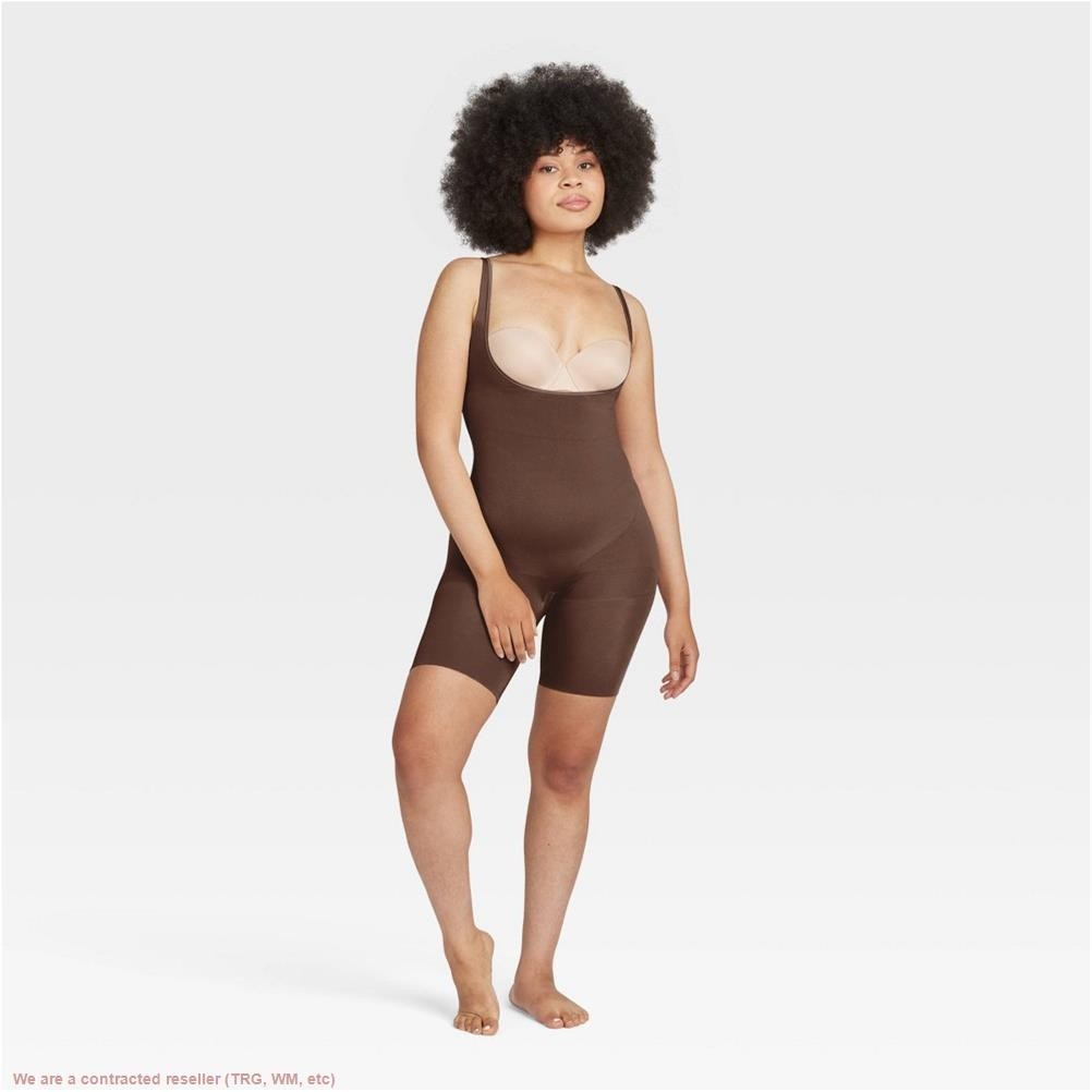 ASSETS by SPANX SPANXsculpt Women’s Remarkable Results Open Bust Mid-Thigh Bo…
