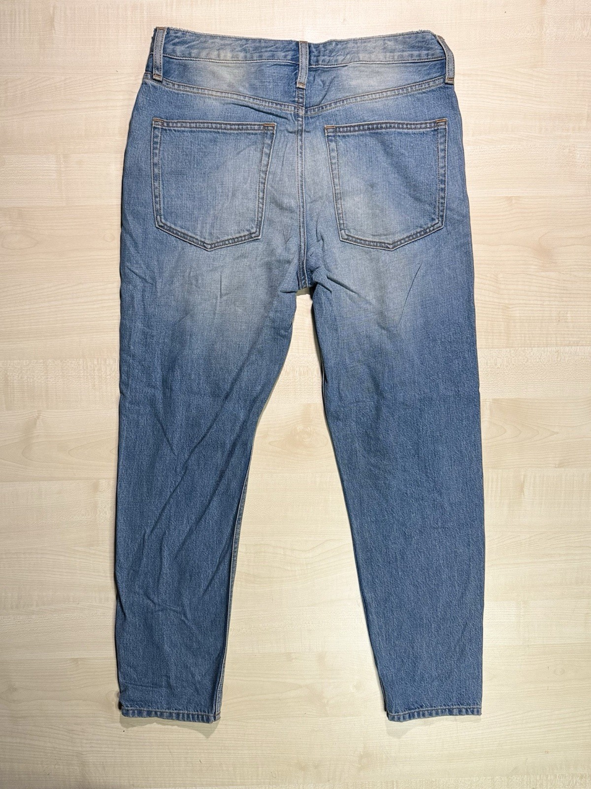 Topshop Moto Hayden Boyfriend Light Blue Denim Jeans Pre-Production W32 L28