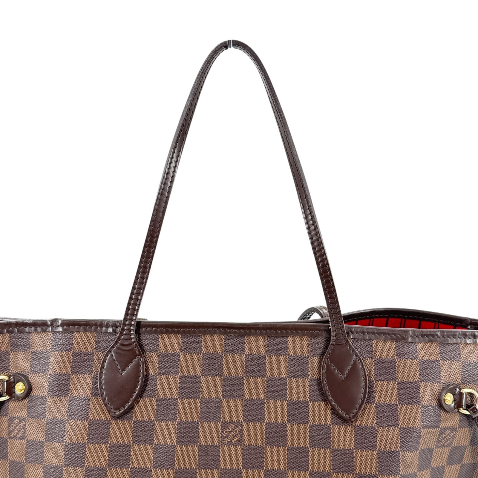 LOUIS VUITTON Neverfull MM Damier Ebene Brown Canvas Shoulder Tote Bag N51105
