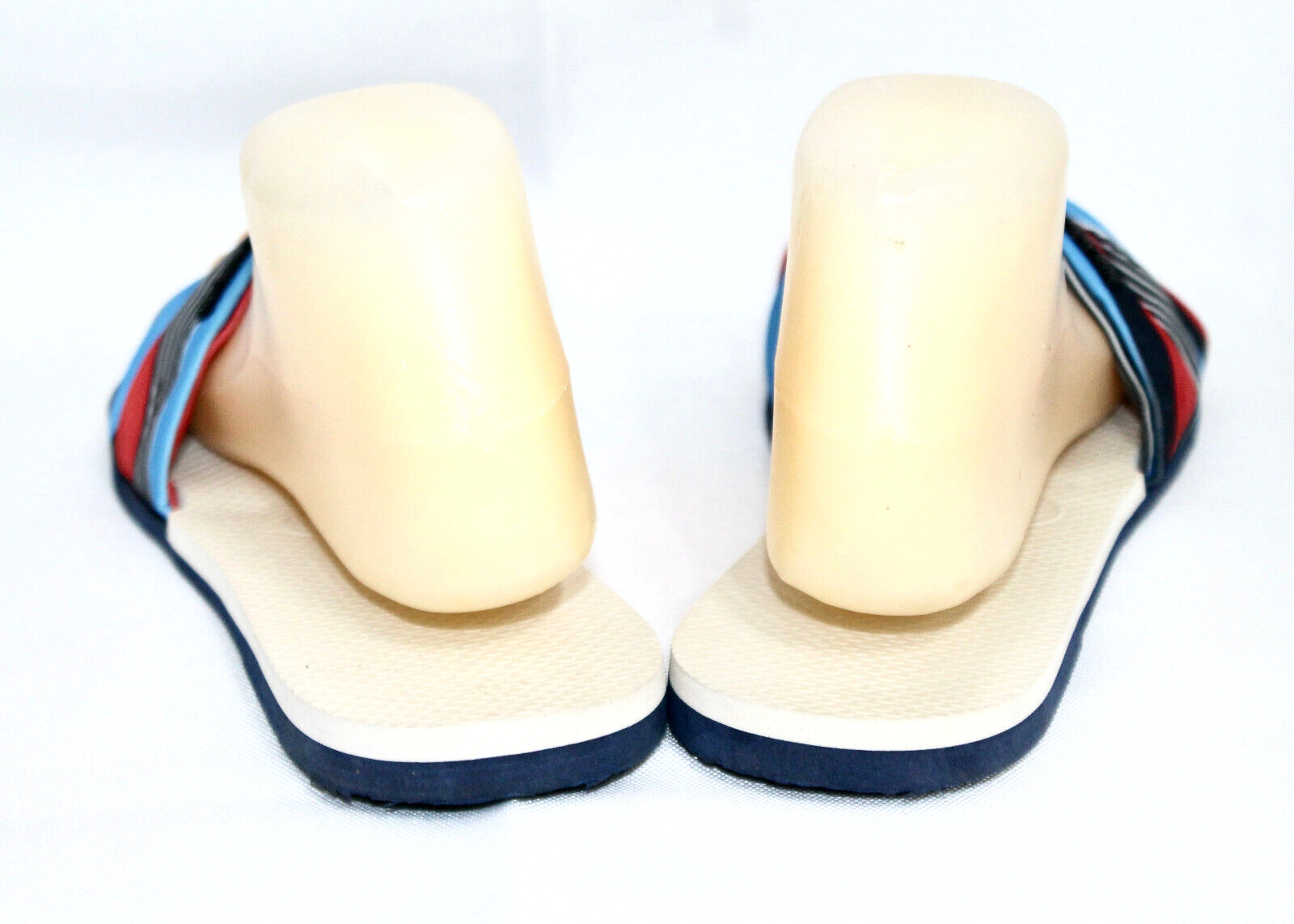 HAVAIANAS You St. Tropez Slim Thong Slide Sandal Size 7/8 EUR 37/38 Red Blue