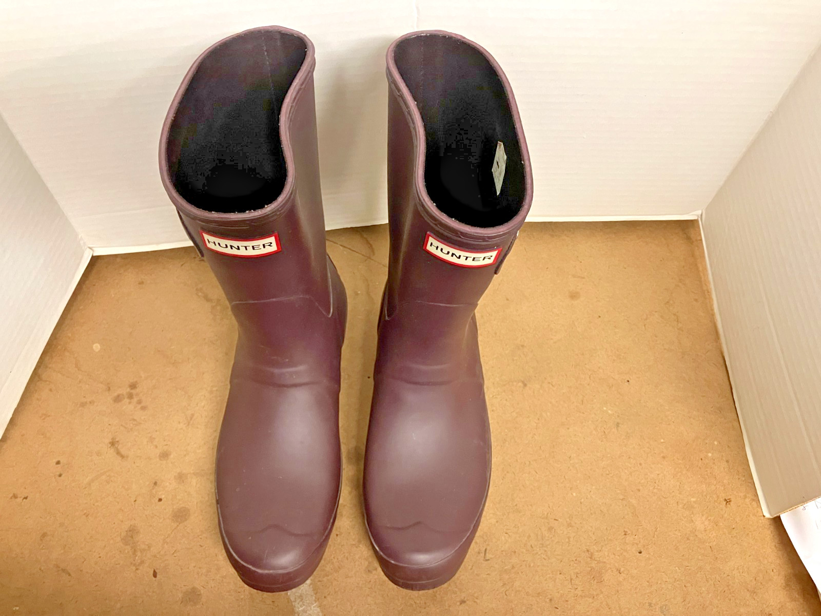 Hunter Original Tall Womens Boots Size 10 Previously Owned Brown 11 inches Tall