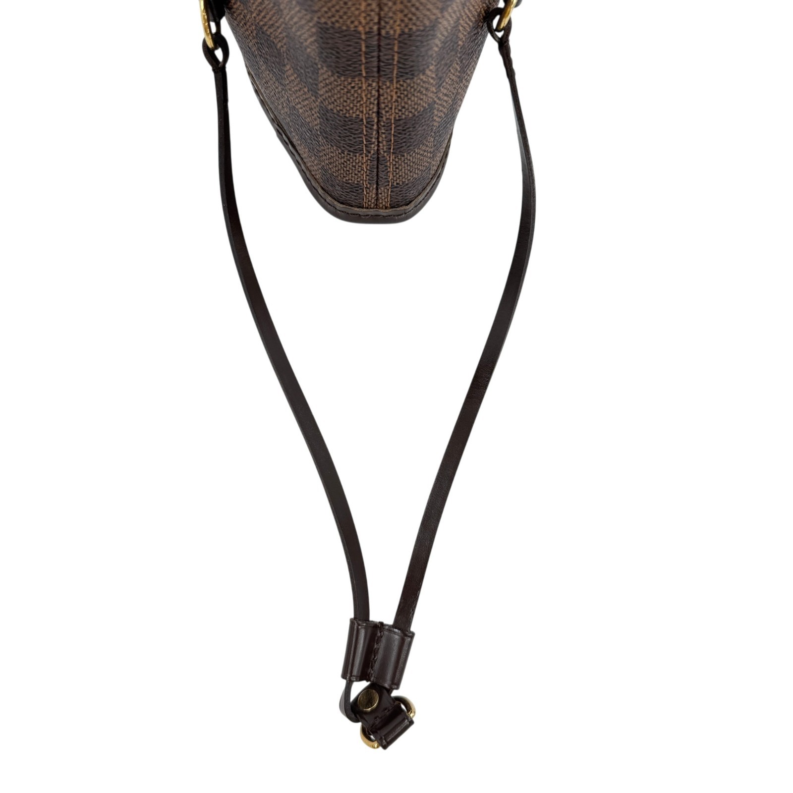 LOUIS VUITTON Neverfull MM Damier Ebene Brown Canvas Shoulder Tote Bag N51105