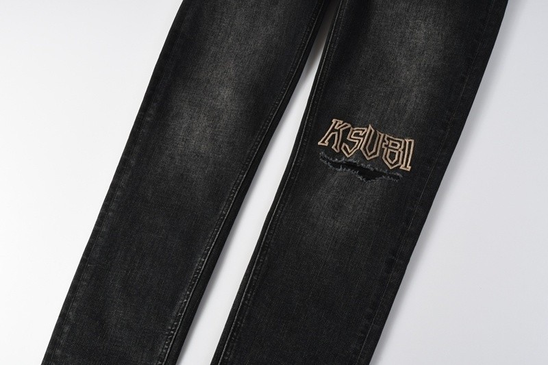 ksubi jeans men Black ripped embroidered jeans 3052 size28to40