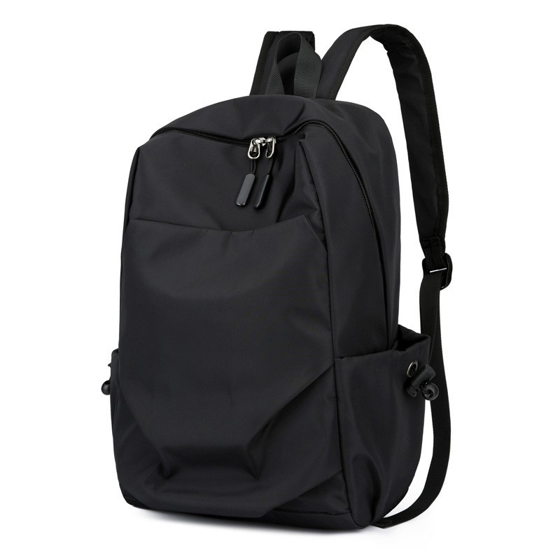 Mini Men’s Backpack Small Black Canvas Travel School Waterproof Bag