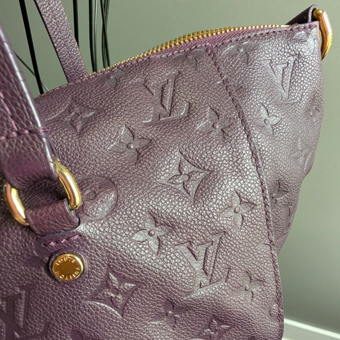 Louis Vuitton Purple Monogram Empreinte Embossed Leather Lumineuse PM Bag Purse