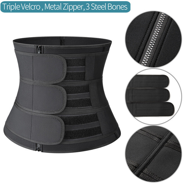 Women Men Neoprene Waist Trainer Slimming Body Shaper Girdle Bands Sweat Belt US