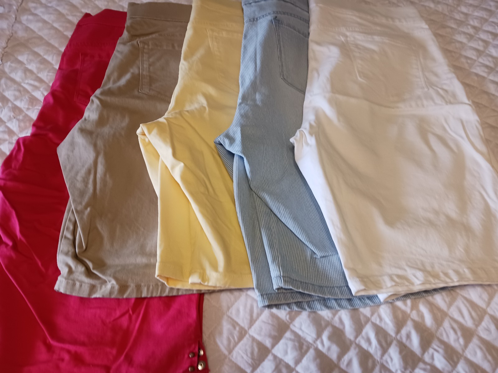 Lot Of 5 Pair Gloria Vanderbelt Bermuda Shorts Sz 16