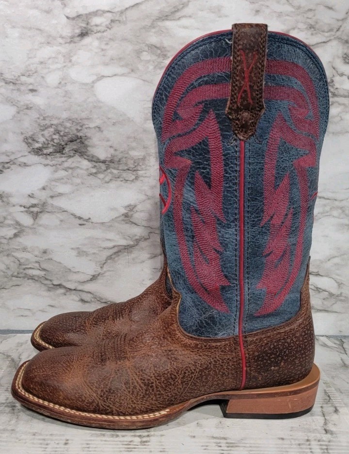 Twisted X Hooey Brown Leather Cowboy Boots MHY0020 Men’s Size 8 D