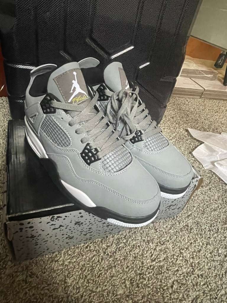 Size 9.5 – Jordan 4 Retro Low Cool Grey
