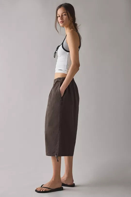 BDG- BDG Bobbi Cropped Baggy Pull-On Pants