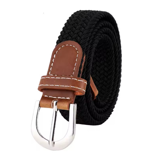 Elastic Fabric Braided Belt,Enduring Stretch Woven Belt for Unisex Men/Women/Jun