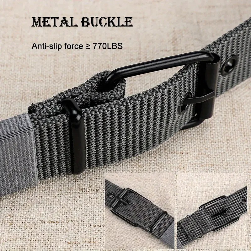Men’s Tactical Nylon Canvas Belt Heavy Duty Quick Release Buckle Work Belt