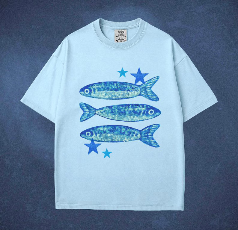 Blue Star Sardines Coastal Comfort Tee