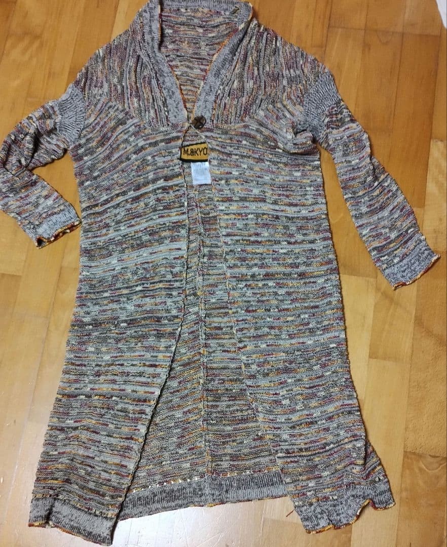 M.&KYOKO Multi-Stripe Long Sleeve Cardigan – Free Size