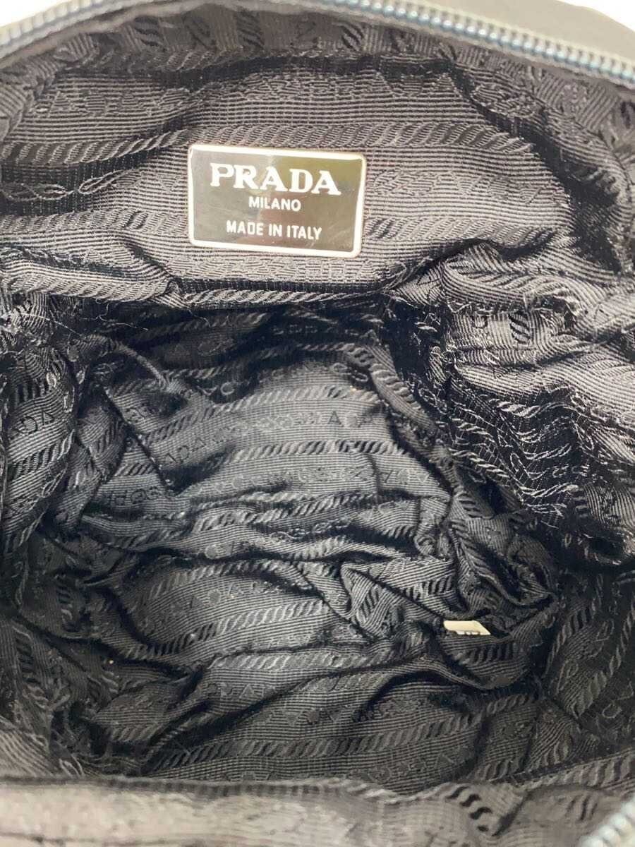 PRADA Tessuto Triangle Logo Plate Backpack BLK Solid