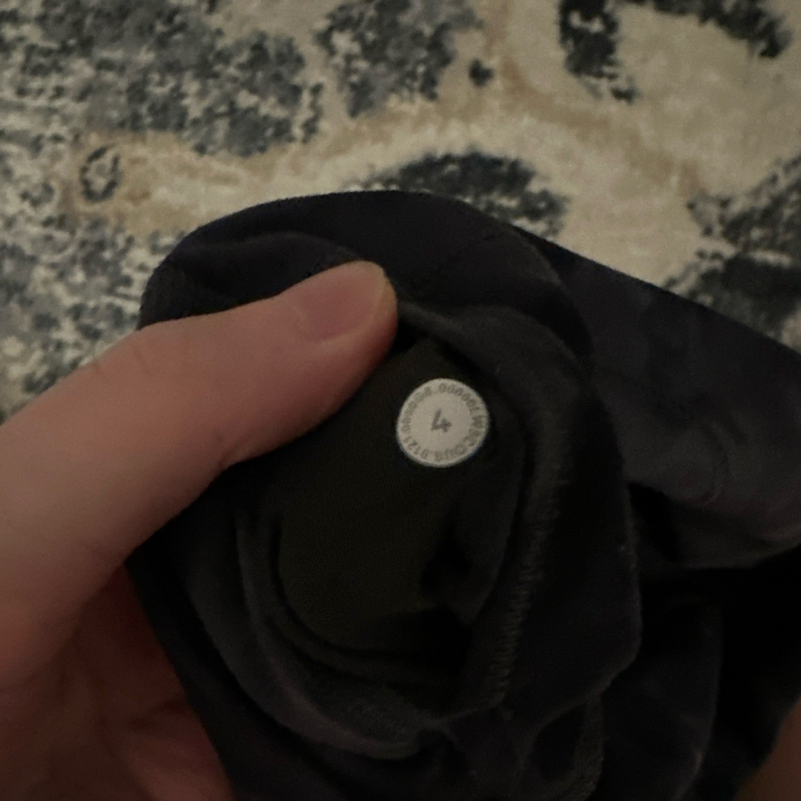 lululemon Women’s align Leggings Size 4 Black/Gray Tie Dye