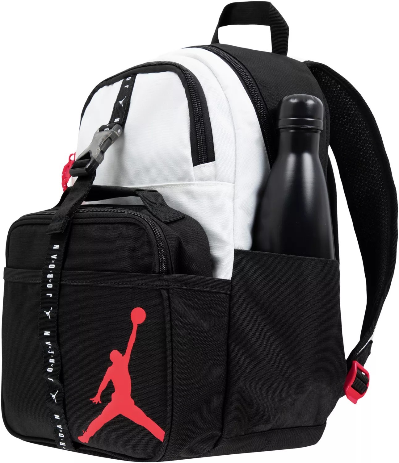🔥🔥 Nike Jordan KID Backpack 13″ Laptop LUNCH BOX Black SCHOOL