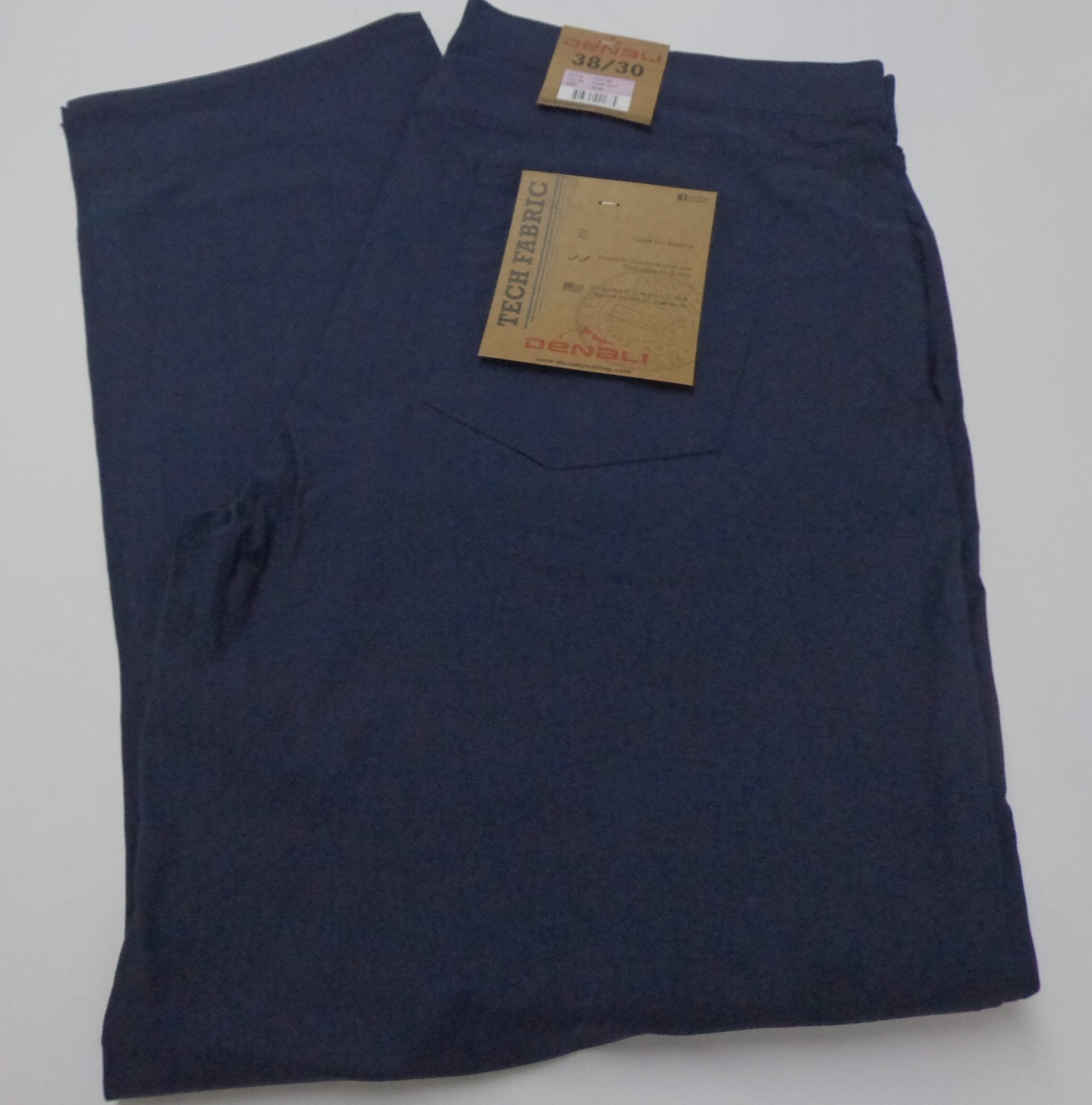 DENALI Dark Navy Blue Tech Fabric Stretch Pants NWT 38/30 MSRP $54