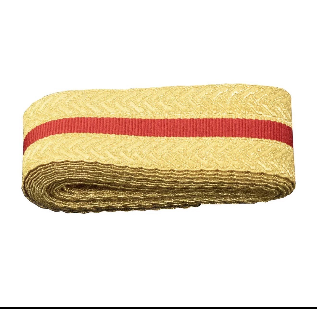 Gold Ceremonial Braid Trim 1.75 Inch Wide All Gold Centre Design 100 Meters