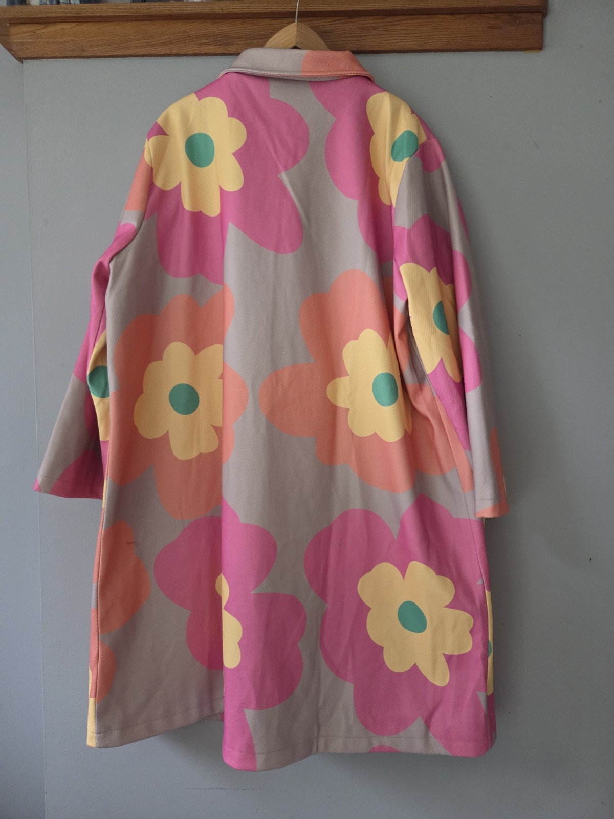 Women’s 2XL Swing Trenchcoat Davi & Dani ’60’s Vibe NEW Boutique Coat